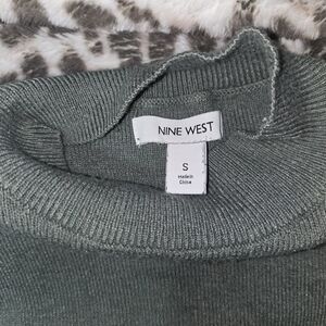 Nine West Women's Olive Cowl Neck Sweater